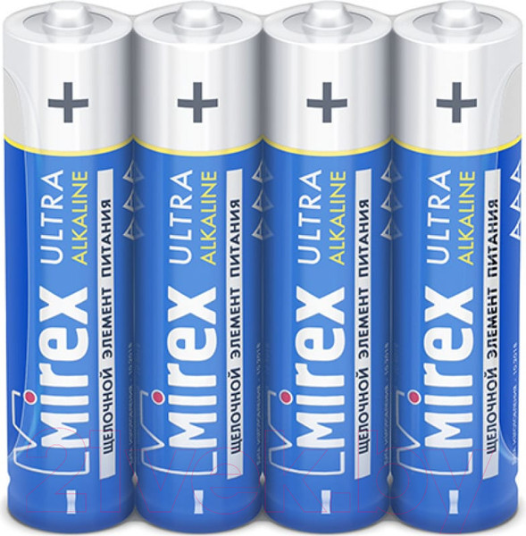 Изображение товара Комплект батареек Mirex AAA LR03 / 23702-LR03-S4 (4шт)