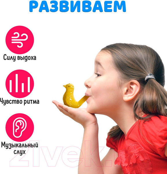Изображение товара Развивающий игровой набор Zabiaka Музыкальные свистульки / 9179094