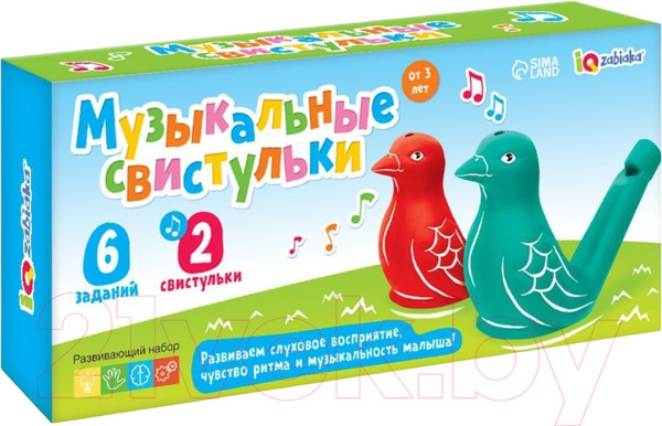 Изображение товара Развивающий игровой набор Zabiaka Музыкальные свистульки / 9179094