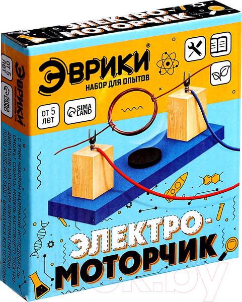 Изображение товара Набор для опытов Эврики Электромоторчик / 3221627