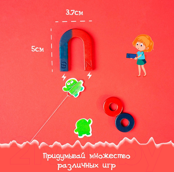 Изображение товара Научная игра Эврики Опыты с магнитами / 4320161