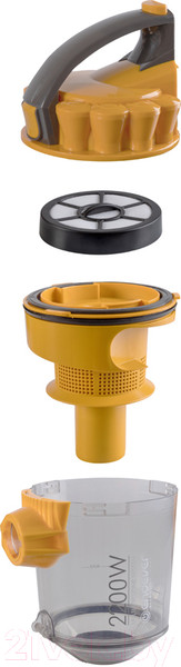 Изображение товара Пылесос Endever SkyClean VC-640 (светло-оранжевый/серый)