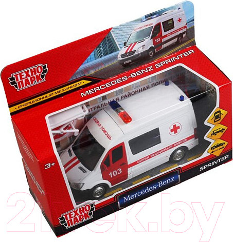 Изображение товара Автомобиль игрушечный Технопарк Mercedes-Benz Sprinter Скорая / SPRINTERVAN-14AMB-WH
