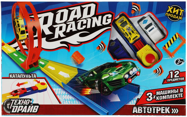 Изображение товара Автотрек гоночный Технодрайв С катапультой / 1811C059-R