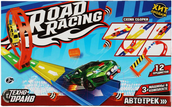 Изображение товара Автотрек гоночный Технодрайв С катапультой / 1811C059-R