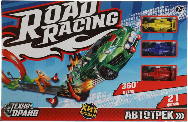 Изображение товара Автотрек гоночный Технодрайв С катапультой / 1906C368-R