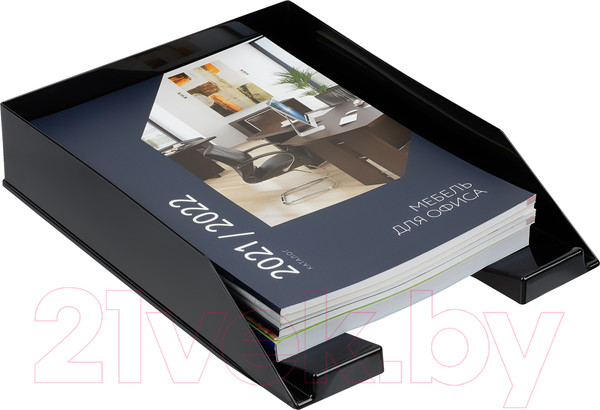 Изображение товара Лоток для бумаг Стамм Фаворит / ЛТГ-30499 (черный)