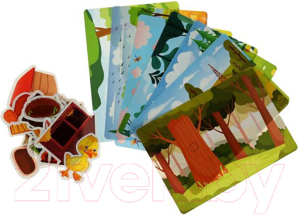 Изображение товара Развивающий игровой набор Умные игры Игра на липучках. Кто где живет / 4680107953926