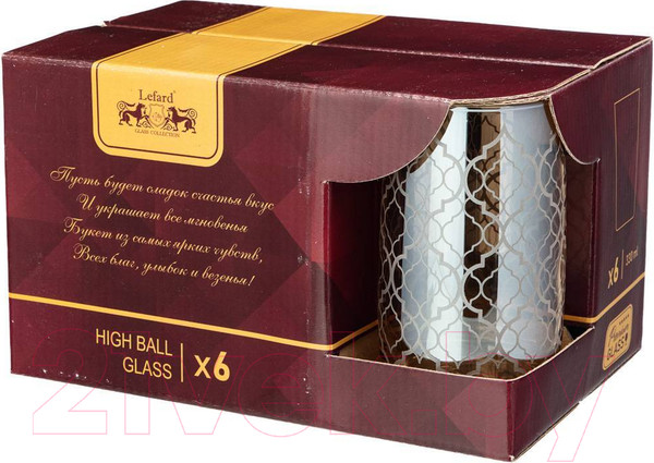 Изображение товара Набор стаканов Lefard Бакарра 194-625 (6шт)