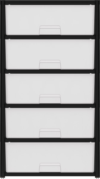 Изображение товара Комод пластиковый Альтернатива Колорит / М8764 (черный)