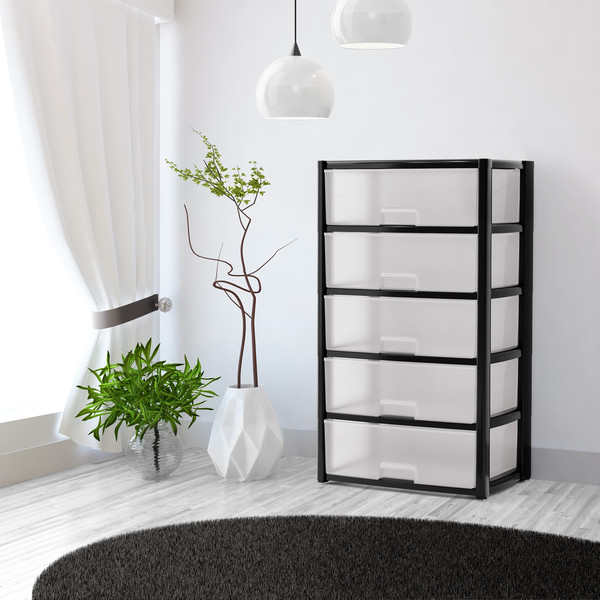 Изображение товара Комод пластиковый Альтернатива Колорит / М8764 (черный)