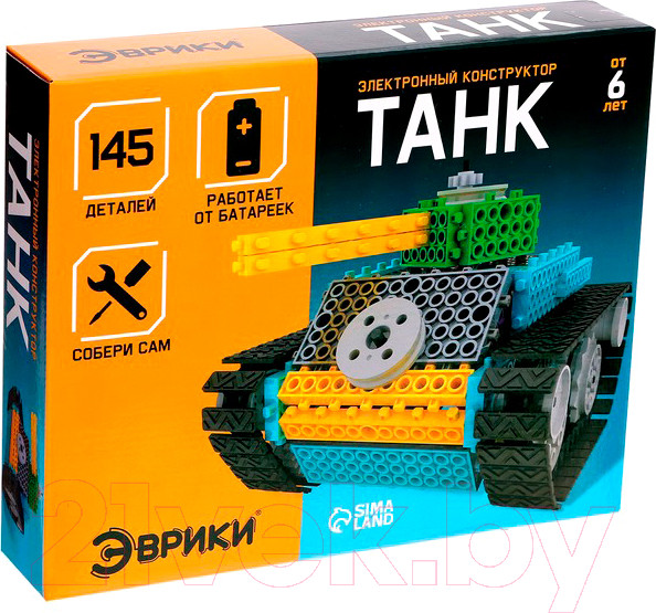 Изображение товара Конструктор электромеханический Эврики Танк / 3584359