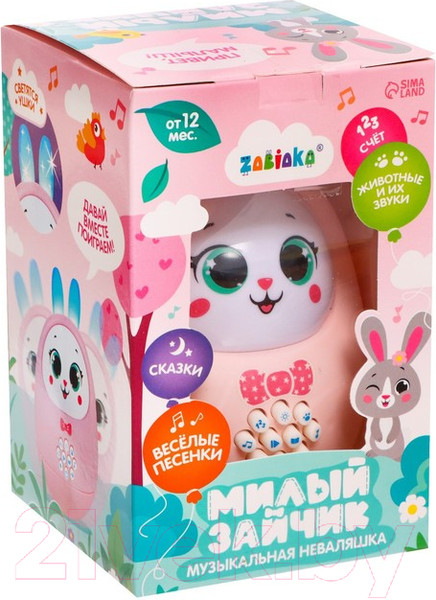 Изображение товара Развивающая игрушка Zabiaka Неваляшка Милый зайчик / 7836277