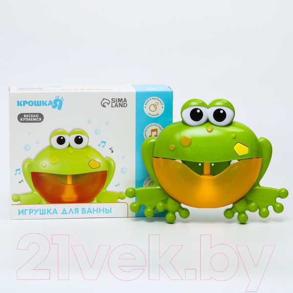 Изображение товара Игрушка для ванной Крошка Я Лягушка-пузыри / 6906694
