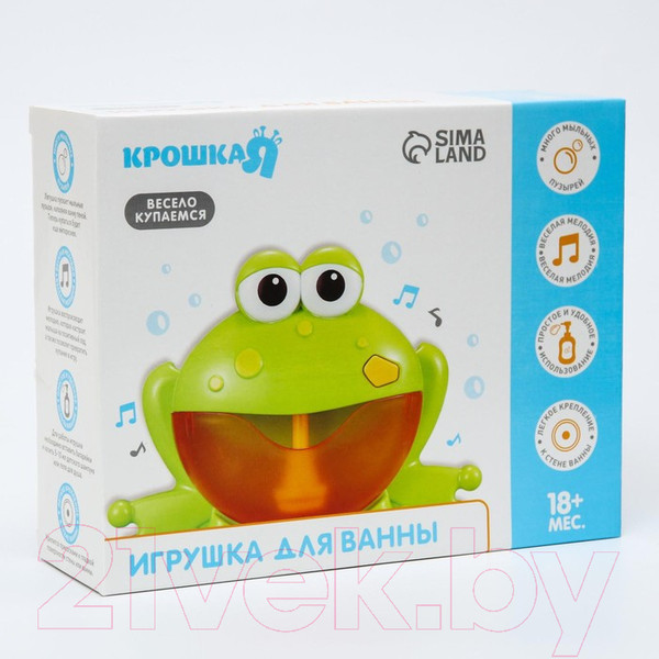 Изображение товара Игрушка для ванной Крошка Я Лягушка-пузыри / 6906694