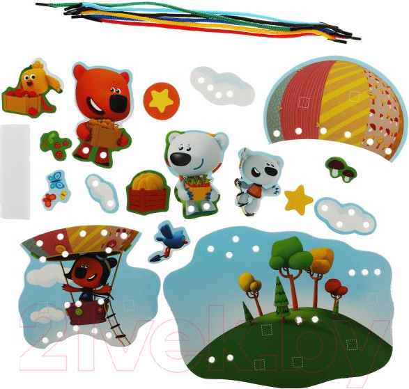 Изображение товара Развивающий игровой набор Умные игры Лесная поляна. Воздушный шар. Ми-ми-мишки / 4680107930385