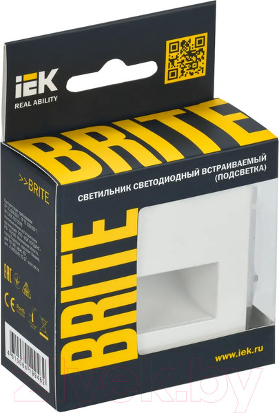 Изображение товара Встраиваемая подсветка IEK Brite BR-FL20-K36 (жемчуг)