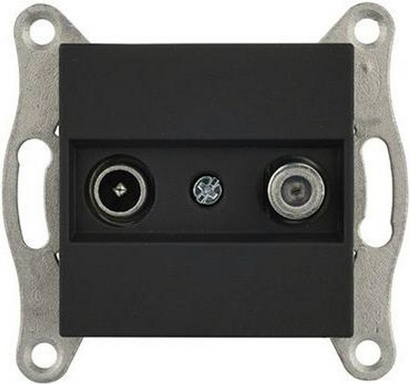 Изображение товара Розетка Mutlusan Rita TV-SAT 2200-157-0284 (черный матовый)