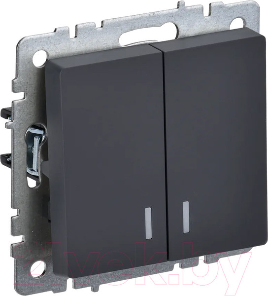 Изображение товара Выключатель IEK Brite BR-V20-1-10-K53 (графит)
