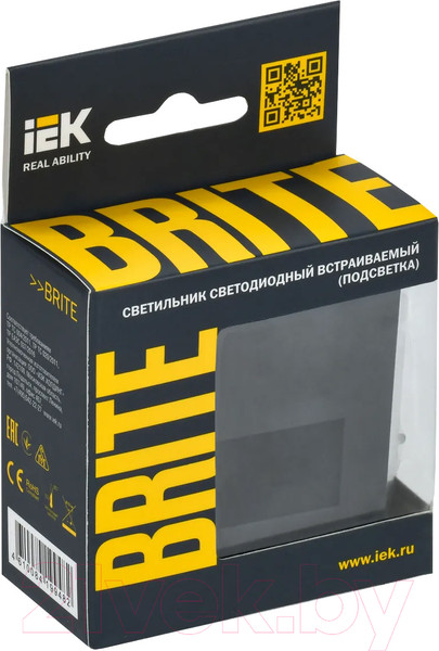 Изображение товара Встраиваемая подсветка IEK Brite BR-FL20-K53 (графит)