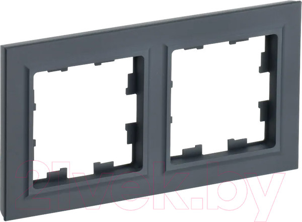 Изображение товара Рамка для выключателей и розеток IEK Brite BR-M22-K53 (графит)