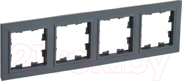 Изображение товара Рамка для выключателей и розеток IEK Brite BR-M42-K53 (графит)