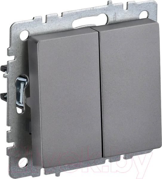 Изображение товара Выключатель IEK Brite BR-V22-0-10-K46 (сталь)