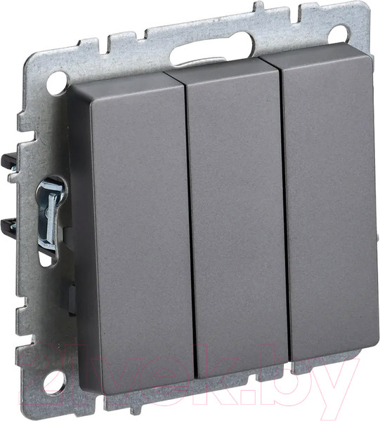 Изображение товара Выключатель IEK Brite BR-V30-0-10-K46 (сталь)