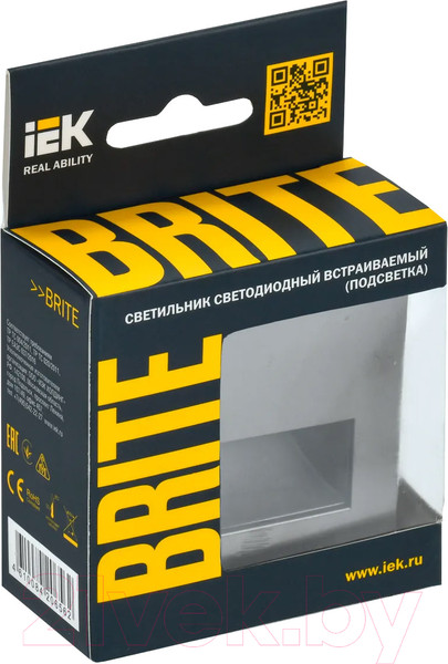 Изображение товара Встраиваемая подсветка IEK Brite BR-FL20-K46 (сталь)