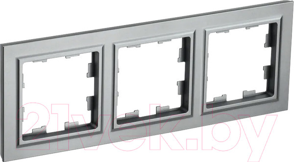Изображение товара Рамка для выключателей и розеток IEK Brite BR-M32-K46 (сталь)