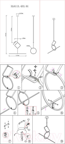 Изображение товара Потолочный светильник ST Luce SL6113.453.01