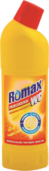 Изображение товара Универсальное чистящее средство Romax WC Лимонная свежесть (1л)