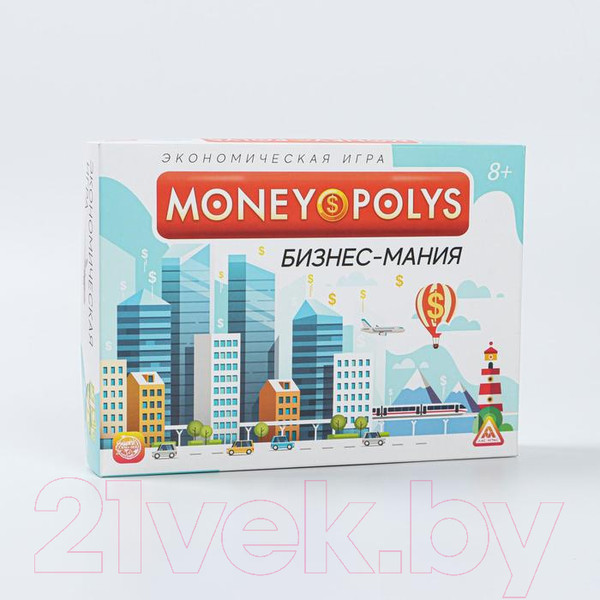 Изображение товара Настольная игра Лас Играс Money Polys. Бизнес-мания / 188079