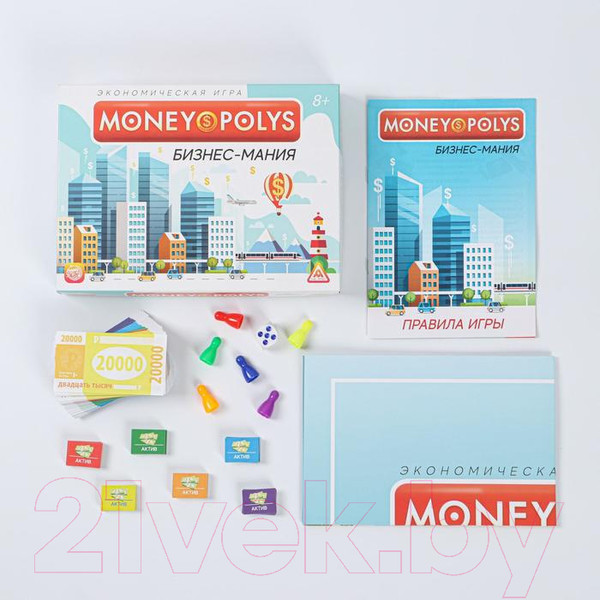 Изображение товара Настольная игра Лас Играс Money Polys. Бизнес-мания / 188079