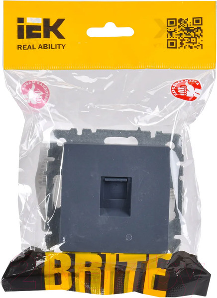 Изображение товара Розетка IEK Brite BR-K10-1-K35 (маренго)