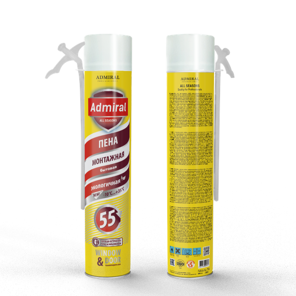 Изображение товара Пена монтажная Admiral Бытовая 55 Всесезонная (1л)