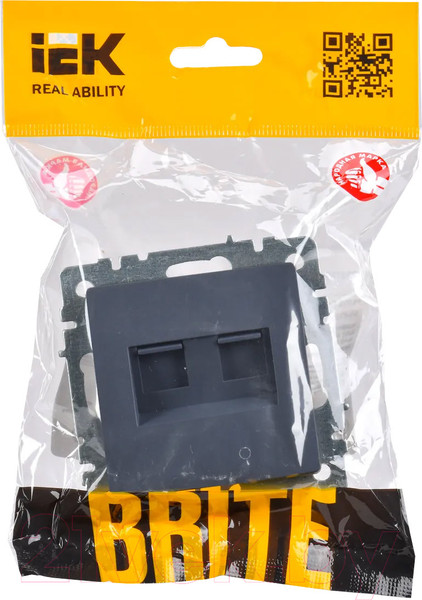 Изображение товара Розетка IEK Brite BR-KT20-O-1-K35 (маренго)