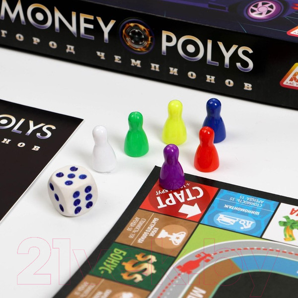 Изображение товара Настольная игра Лас Играс Money Polys. Город чемпионов / 1461724