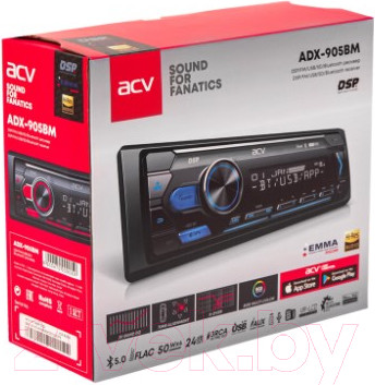 Изображение товара Бездисковая автомагнитола ACV ADX-905BM