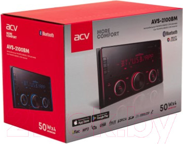 Изображение товара Бездисковая автомагнитола ACV AVS-2100BM