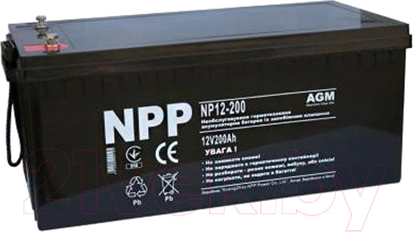 Изображение товара Аккумуляторная батарея NPP NPG 12-200Ah