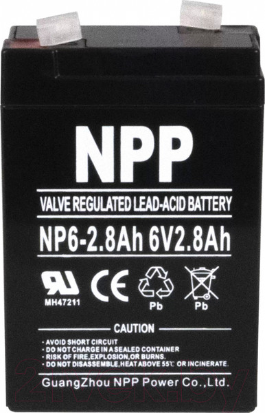 Изображение товара Аккумуляторная батарея NPP NP6-2.8Ah