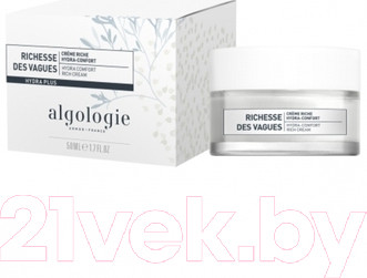 Изображение товара Крем для лица Algologie Richesse Des Vagues Hydra-Comfort Rich Cream (50мл)