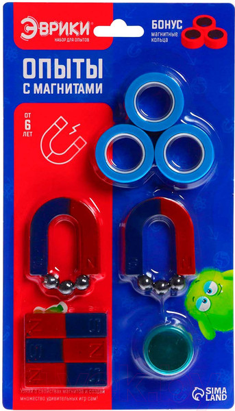 Изображение товара Научная игра Эврики Опыты с магнитами / 7136438