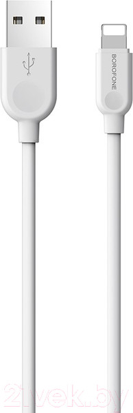 Изображение товара Кабель Borofone BX14 LinkJet AM-8pin Lightning (2м, белый)
