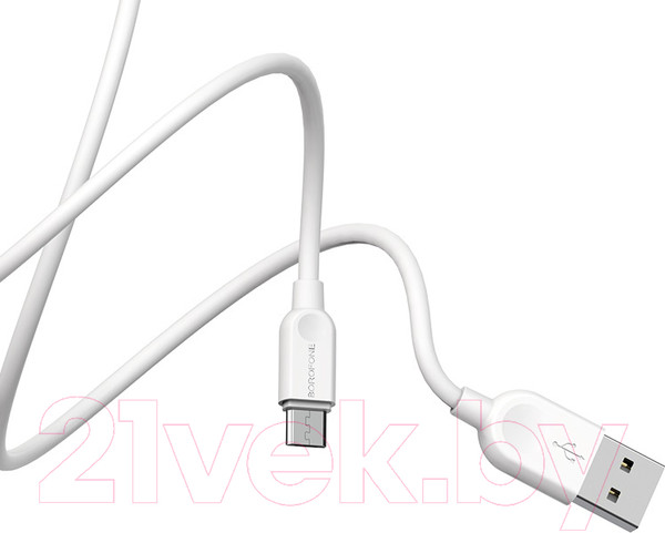 Изображение товара Кабель Borofone BX14 LinkJet AM-microBM (1м, белый)