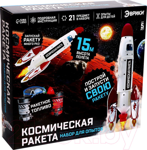 Изображение товара Набор для опытов Эврики Космическая ракета / 5066415
