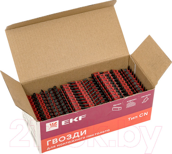 Изображение товара Гвозди для пистолета EKF Expert CN по бетону металлу кирпичу 2.7мм 22мм / cpn-2722bg (1000шт)