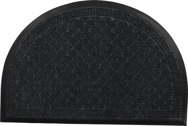 Изображение товара Коврик грязезащитный Kovroff Чешуйки овал 40x60 / ПО/04/01/01 (черный)