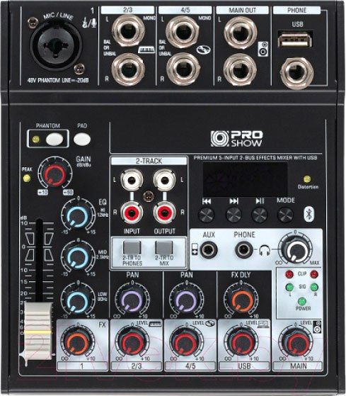 Изображение товара Микшерный пульт PS Sound AMX-TG502